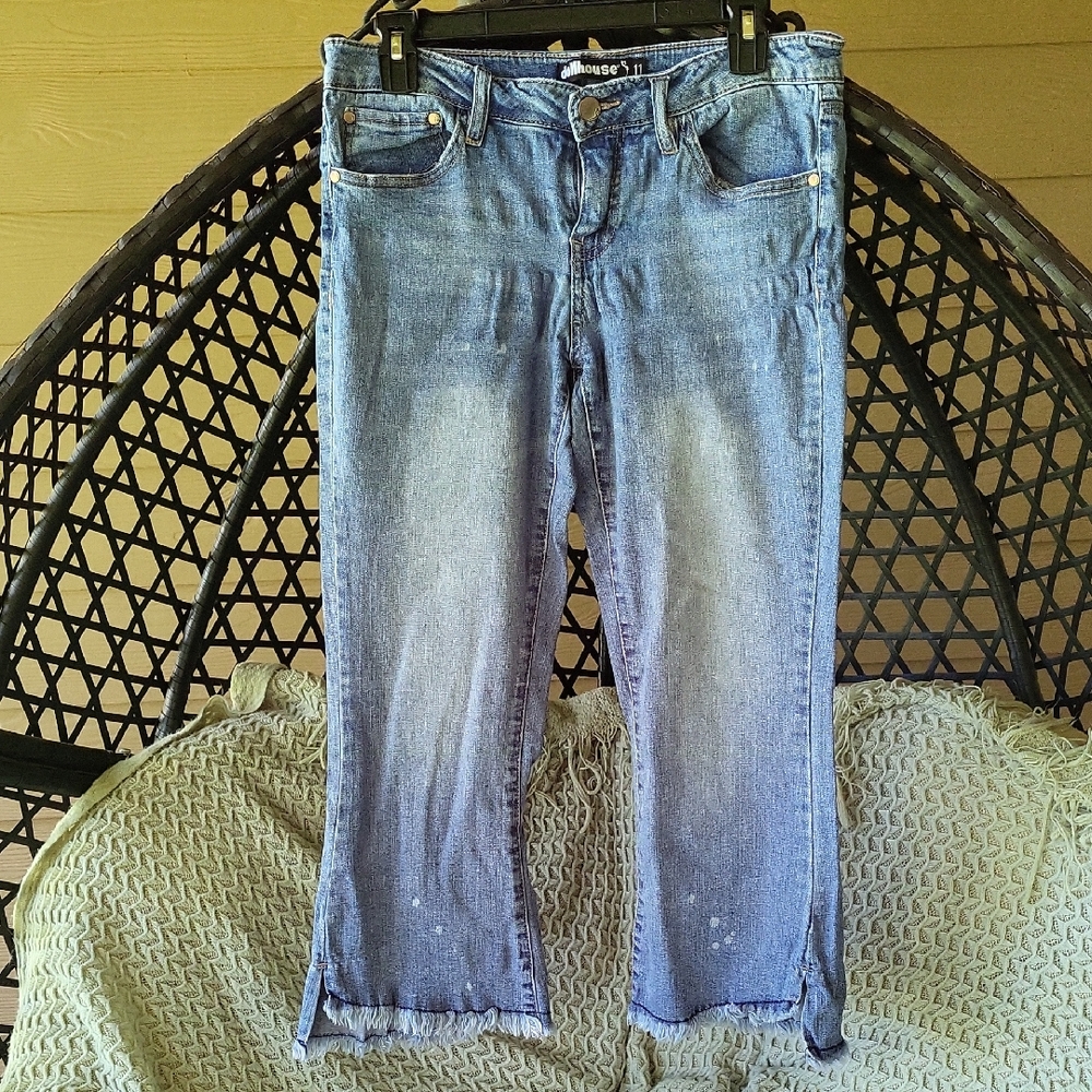 Dollhouse Farrah Kick Flare Crop Jeans